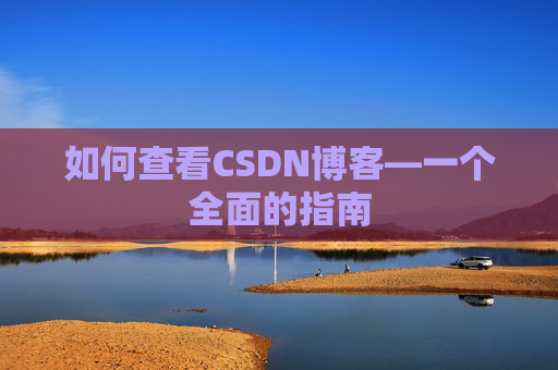 如何查看CSDN博客—一个全面的指南